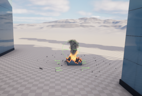 First: explosion!